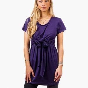 NWT nursing maternity shirt black size XL